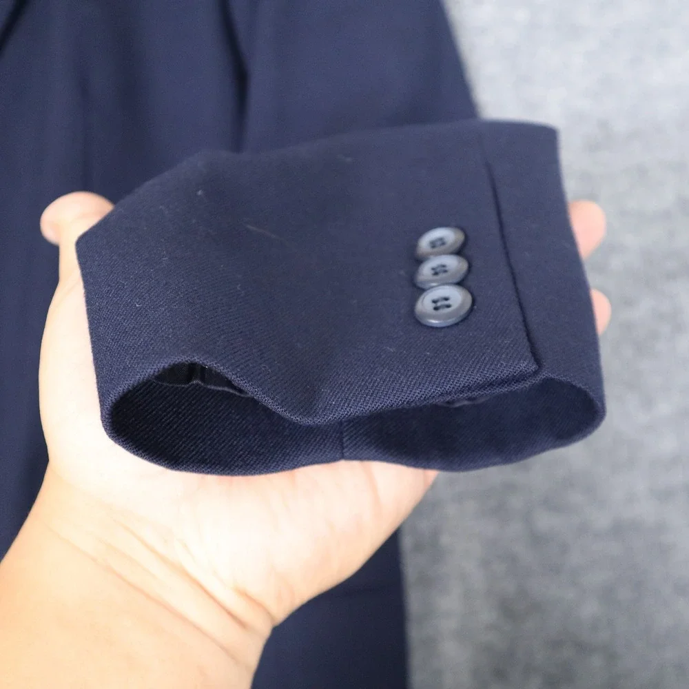 Pendleton Navy Blue 100% Virgin Wool Blazer Womens‎ Size 18 Sport Coat Modern - Picture 3 of 10